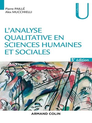 cover image of L'analyse qualitative en sciences humaines et sociales--5e éd.